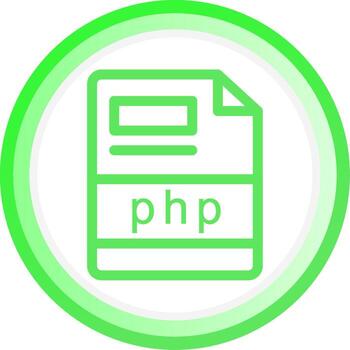 php Creative Icon Design vector