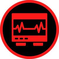 Electrocardiogram Creative Icon Design vector