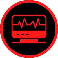 Electrocardiogram Creative Icon Design vector