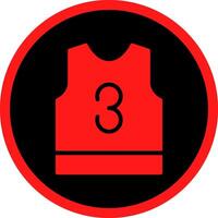 Basketball Jersey Creative Icon Design vector