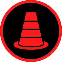 Traffic Cone Creative Icon Design vector