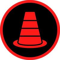 Traffic Cone Creative Icon Design vector