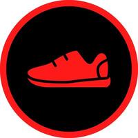 diseño de icono creativo de zapatillas vector