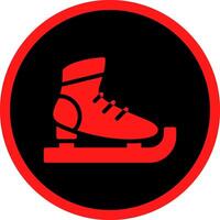 Ice Skates Creative Icon Design vector