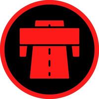 Motorway Creative Icon Design vector