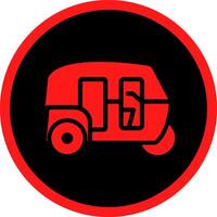Rickshaw Creative Icon Design vector