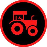 diseño de icono creativo de tractor vector