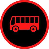Bus Creative Icon Design vector