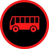 Bus Creative Icon Design vector