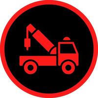 Tow Truck Creative Icon Design vector