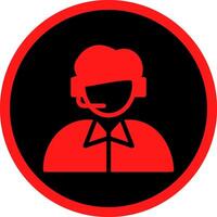 Operator Creative Icon Design vector