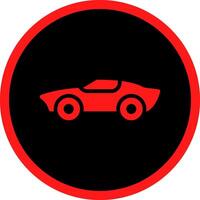 Sports Car Creative Icon Design vector