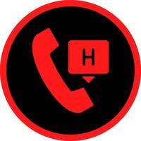 Emergency Call Creative Icon Design vector