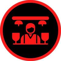 Bar Counter Creative Icon Design vector