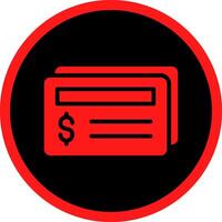 Cheque Creative Icon Design vector