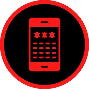 Pin Code Creative Icon Design vector