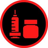 Vaccine Creative Icon Design vector