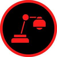 Desk Lamp Creative Icon Design vector