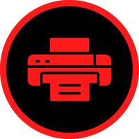 Glyph Red Icons Design vector