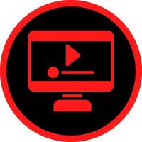 Video Player Creative Icon Design vector