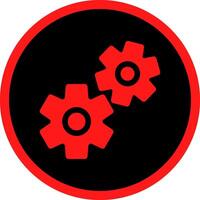 Cogwheels Creative Icon Design vector