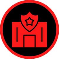 Glyph Red Icons Design vector