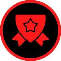 Glyph Red Icons Design vector