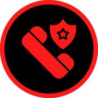 Glyph Red Icons Design vector