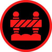 Road Block Creative Icon Design vector