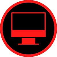 Glyph Red Icons Design vector