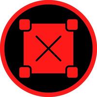 Glyph Red Icons Design vector