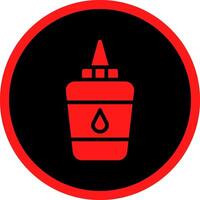 Glyph Red Icons Design vector