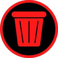 Glyph Red Icons Design vector