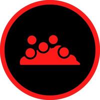 Glyph Red Icons Design vector