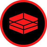 Glyph Red Icons Design vector