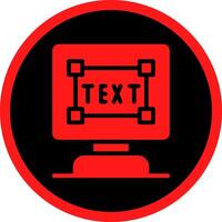 Glyph Red Icons Design vector