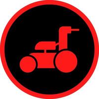 Glyph Red Icons Design vector