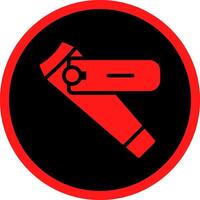 Glyph Red Icons Design vector