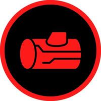 Glyph Red Icons Design vector