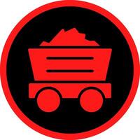 Glyph Red Icons Design vector