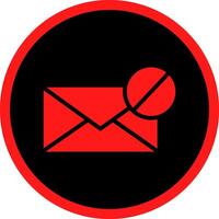 Glyph Red Icons Design vector