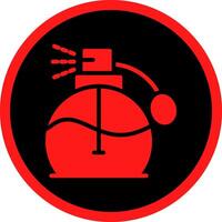 Glyph Red Icons Design vector
