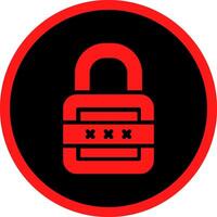 Glyph Red Icons Design vector