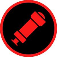 Glyph Red Icons Design vector