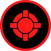 Glyph Red Icons Design vector