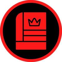 Glyph Red Icons Design vector