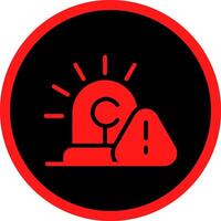 Glyph Red Icons Design vector