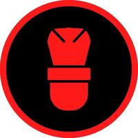 Glyph Red Icons Design vector
