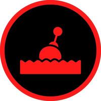 Glyph Red Icons Design vector