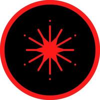 Glyph Red Icons Design vector